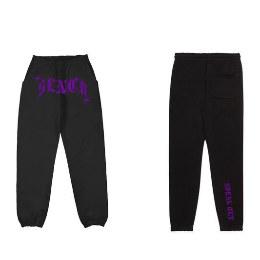 PURPLE SLNCD JOGGERS